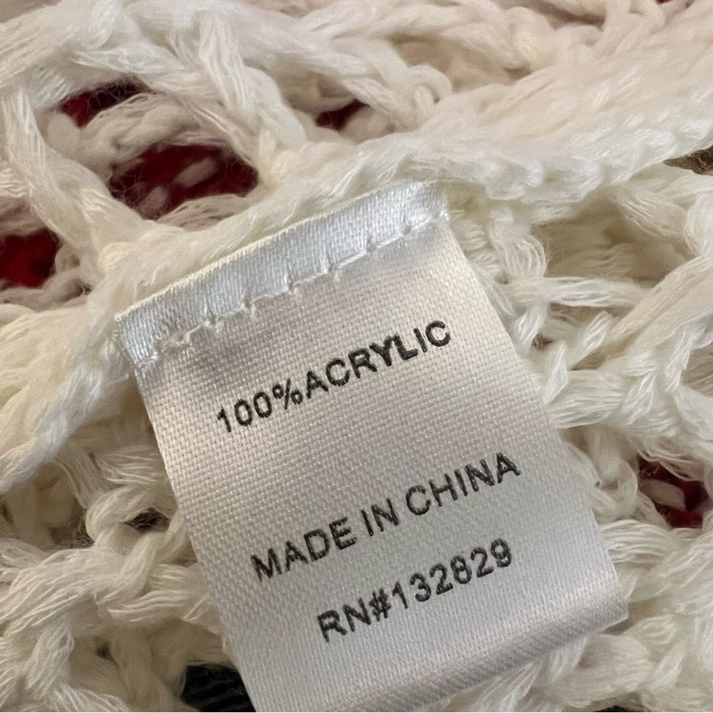 Superdown Revolve Bronwin Crochet Button Top Red … - image 8